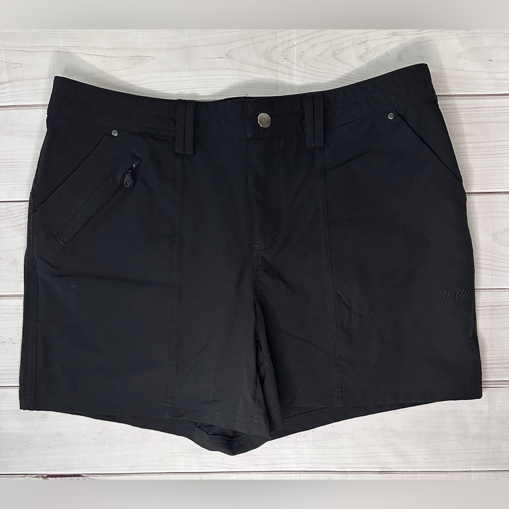 Willit Women's Size10 Black Quick-Dry Casual Golf Hiking Walking Everyday Shorts - Picture 2 of 8